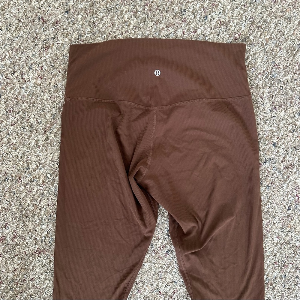 Lululemon Align Ribbed High-Rise Pant 25" (Java) - Picture 7 of 9